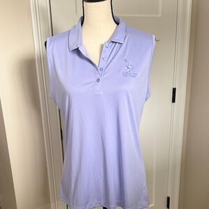 Callaway Lavender Sleeveless Polo Tank Top